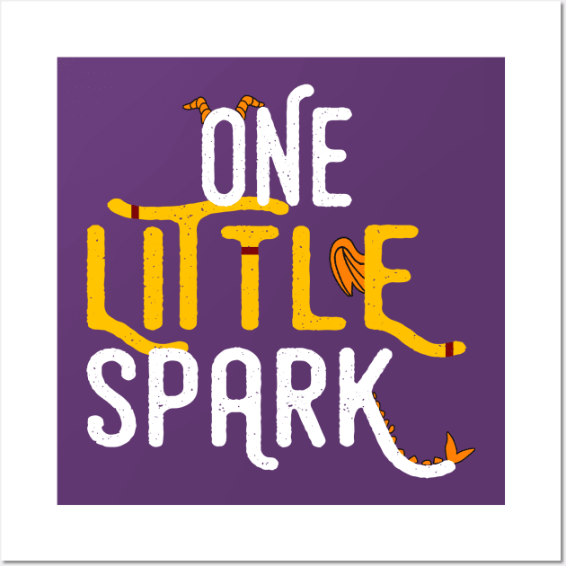 One Little Spark (White) Wall Art by CFieldsVFL